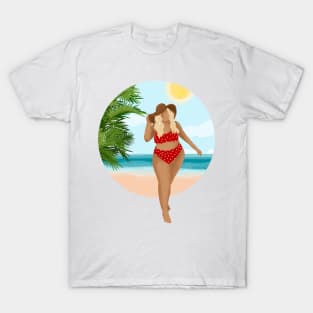 Girl On The Beach 8 T-Shirt